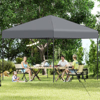 3 x 3 m Pop up Canopy Tent w/ Portable Carrying Bag, 8 Stakes, 4 Wind Ropes