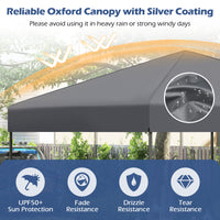3 x 3 m Pop up Canopy Tent w/ Portable Carrying Bag, 8 Stakes, 4 Wind Ropes