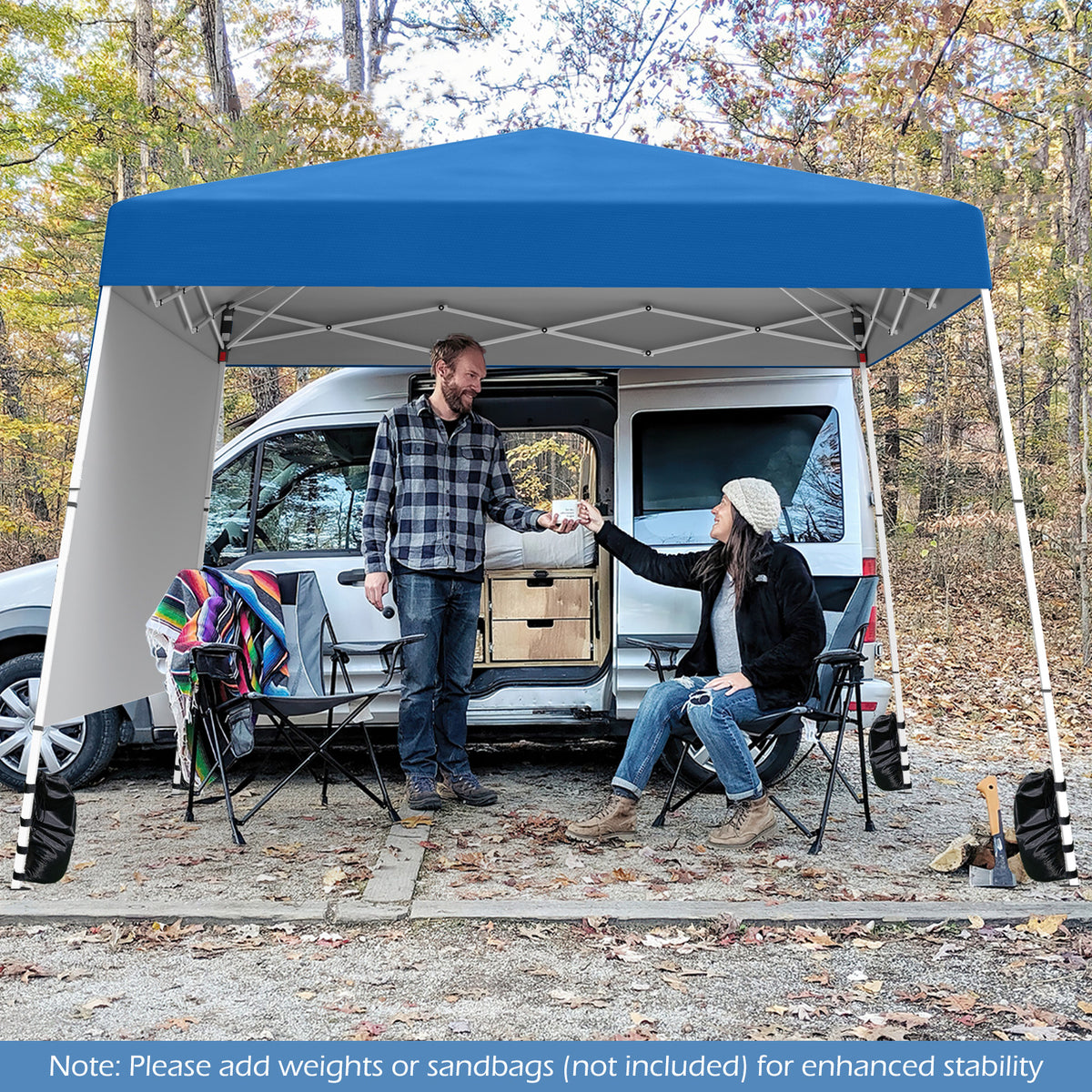 3 x 3 m Pop up Canopy Tent w/ 1 Sidewall