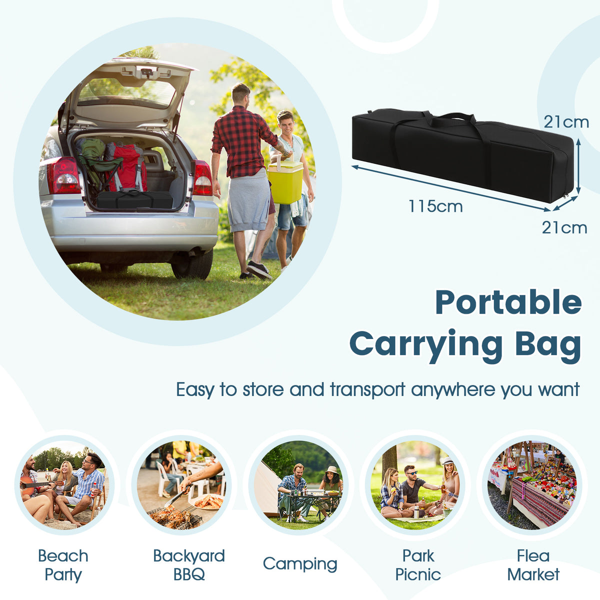 Pop up Canopy Tent w/ 2 Convertible Sidewalls to Awning