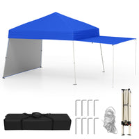 Pop up Canopy Tent w/ 2 Convertible Sidewalls to Awning