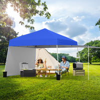 Pop up Canopy Tent w/ 2 Convertible Sidewalls to Awning