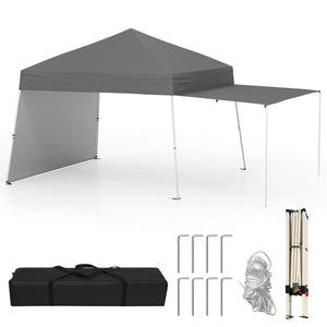 Pop up Canopy Tent w/ 2 Convertible Sidewalls to Awning