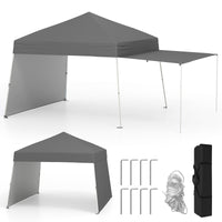 Pop up Canopy Tent w/ 2 Convertible Sidewalls to Awning