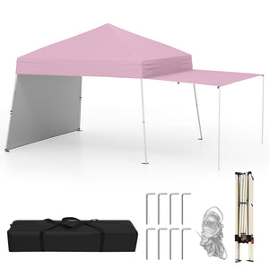 Pop up Canopy Tent w/ 2 Convertible Sidewalls to Awning