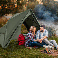 Foldable Outdoor Off-Ground Camping Combo, 2-Person Camping Cot Tent