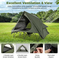 Foldable Outdoor Off-Ground Camping Combo, 2-Person Camping Cot Tent