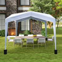 3 x 3 m Pop up Canopy Tent w/ Portable Wheeled Bag, 8 Stakes