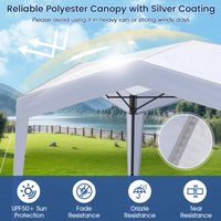 3 x 3 m Pop up Canopy Tent w/ Portable Wheeled Bag, 8 Stakes