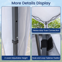 3 x 3 m Pop up Canopy Tent w/ Portable Wheeled Bag, 8 Stakes