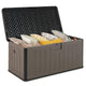 378 L Large Deck Box, 200kg Weight Capacity Indoor Outdoor Resin Storage Bench