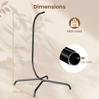 Hammock C-Stand, Heavy Duty Metal Hanging Chair Stand Only