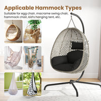 Hammock C-Stand, Heavy Duty Metal Hanging Chair Stand Only