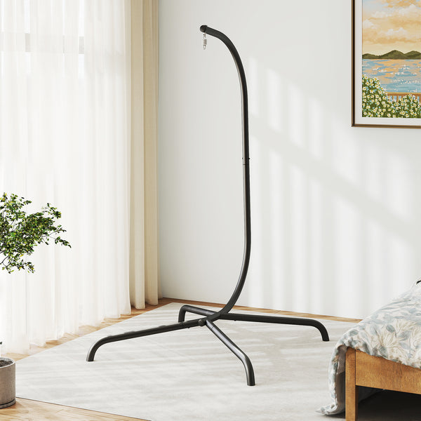 Hammock C-Stand, Heavy Duty Metal Hanging Chair Stand Only
