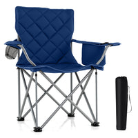 Heavy Duty Oversized Camping Chairs with Cooler Pouch and Cup Holder