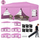 3 x 6 m Pop up Canopy Tent with 6 Sidewalls and Wheeled Bag