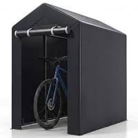 220x160 CM Heavy-Duty Portable Storage Shed, Waterproof Outdoor Carport Garage Tent