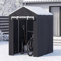 220x160 CM Heavy-Duty Portable Storage Shed, Waterproof Outdoor Carport Garage Tent