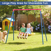 Metal Swing Stand, Steel A-Frame Hammock Frame, Extra Large Heavy Duty, Only The Frame