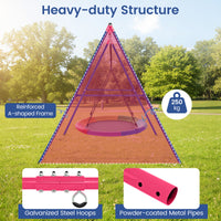 Metal Swing Stand, Steel A-Frame Hammock Frame, Extra Large Heavy Duty, Only The Frame