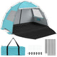 Beach Tent Sun Shelter with Canopy and Extended Floor