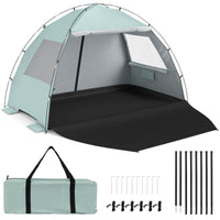 Beach Tent Sun Shelter with Canopy and Extended Floor