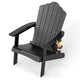 All-Weather Adirondack Chair with Cup Holder for Patio