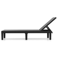 3-Position Reclining Chair with Waterproof Rattan Textured PP Surface