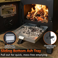 Portable Camping Stove with Spark Arrestor for Winter Heating Cooking