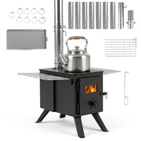 Portable Camping Stove with Spark Arrestor for Winter Heating Cooking