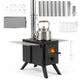Portable Camping Stove with Spark Arrestor for Winter Heating Cooking