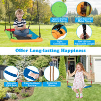 300 KG Indoor & Outdoor Swing Set, Heavy Duty Carbon Steel Swing Frame w/ 1 Belt Swing