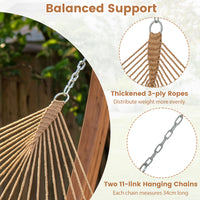 Caribbean Hammock for Outside 305 cm Double Hammock with Spreader Bar