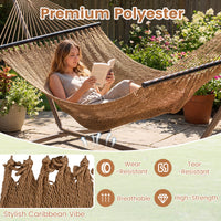 Caribbean Hammock for Outside 305 cm Double Hammock with Spreader Bar