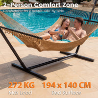 Caribbean Hammock for Outside 305 cm Double Hammock with Spreader Bar