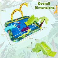 Inflatable Play Center, Jungle Animal Spray Pool