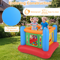 Inflatable Bounce House for Kids, Blow Up Jumping House with Transparent Side Walls