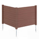 122 x 95 cm Air Conditioner Fence 2 Panels with Metal Stakes No Dig Enclosure
