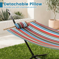 Portable Hammock with Stand, Outdoor Hammock with Space-saving Metal Frame