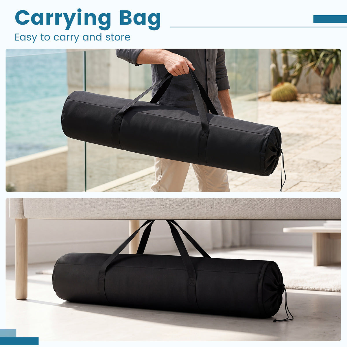 Portable Hammock with Stand, Outdoor Hammock with Space-saving Metal Frame