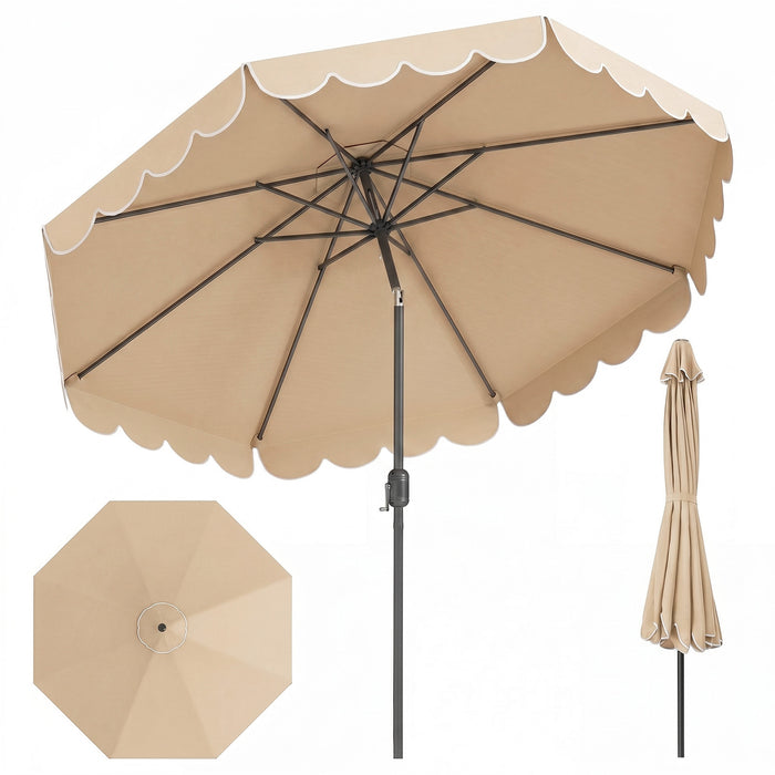 3M Patio Umbrella with Push Button Tilt and Crank