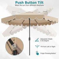 3M Patio Umbrella with Push Button Tilt and Crank