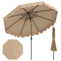3M Patio Umbrella with Push Button Tilt and Crank
