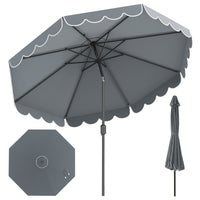 3M Patio Umbrella with Push Button Tilt and Crank
