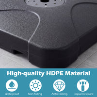 Cantilever Patio Umbrella Base 110kg Water and Sand Fillable Weighted Stand