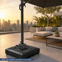 348 LBS Water & Sand Fillable Stand with Cross Base