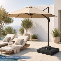 348 LBS Water & Sand Fillable Stand with Cross Base