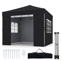 3 x 3 m Pop Up Canopy Tent with 4 Sidewalls Waterproof Shelter Tent