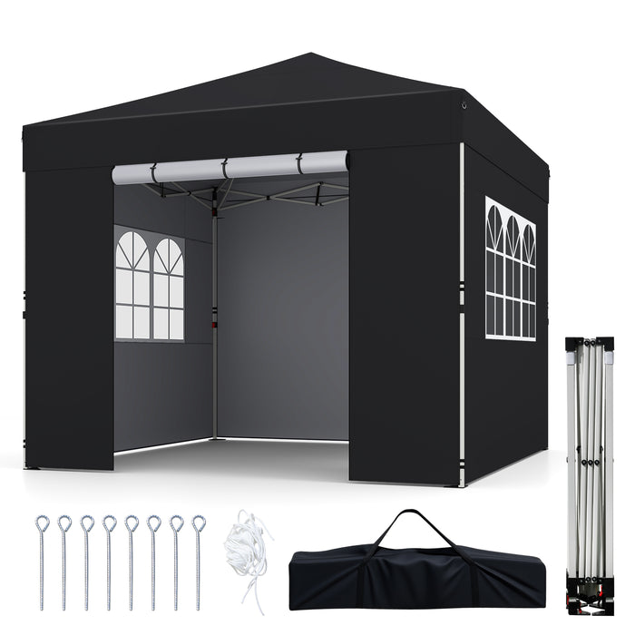 3 x 3 m Pop Up Canopy Tent with 4 Sidewalls Waterproof Shelter Tent