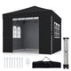 3 x 3 m Pop Up Canopy Tent with 4 Sidewalls Waterproof Shelter Tent